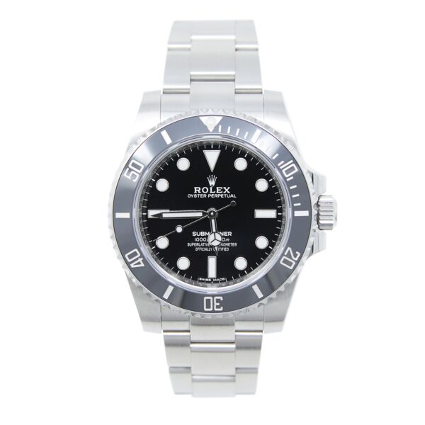 Rolex Pre-Owned Submariner (No Date) Stainless Steel Black Dial on Oyster Bracelet [BOX, PAPERS 2020] 40mm