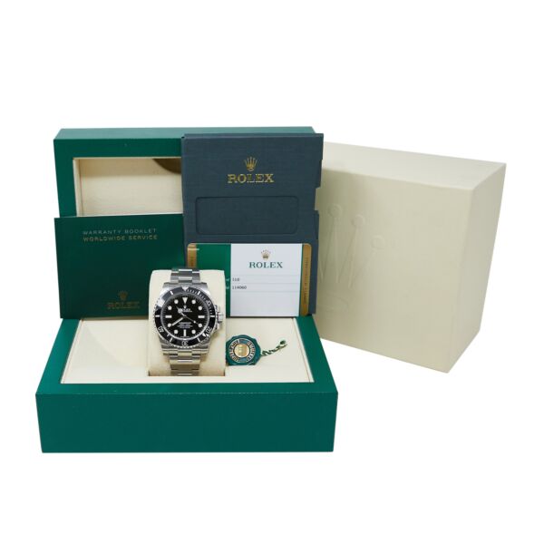 Rolex Pre-Owned Submariner No Date Stainless Steel Black Dial on Oyster Bracelet [COMPLETE SET 2019] 40mm