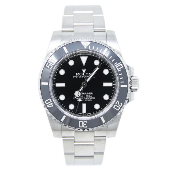 Rolex Pre Owned Submariner No Date Steel Black Dial 40mm Mint Condition 2016