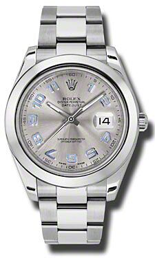 Rolex Pre Owned Datejust II Steel Grey Dial on Oyster 41mm