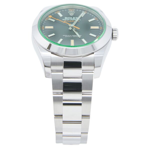 Rolex Pre-Owned Milgauss Stainless Steel Black Dial on Oyster Bracelet [BOX, PAPERS 2020] 40mm
