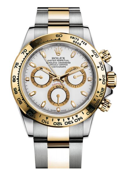 Rolex Daytona Steel and Yellow Gold White Dial 40mm