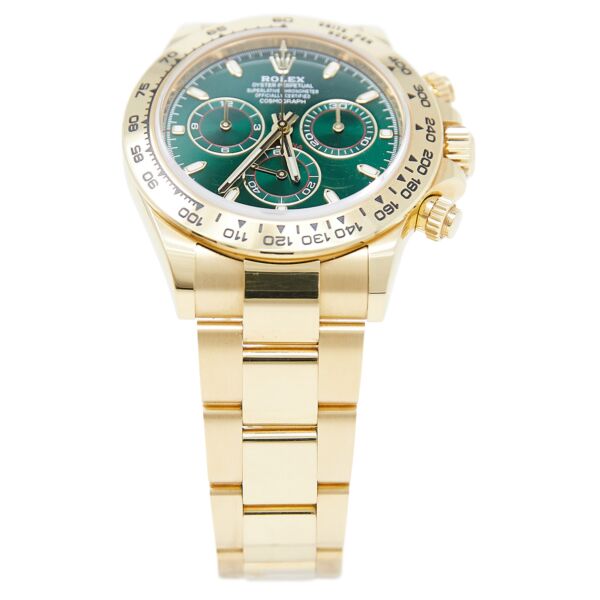 Rolex Pre-Owned Daytona Yellow Gold Cosmograph Green Dial on Oyster Bracelet [COMPLETE SET 2019] 40mm