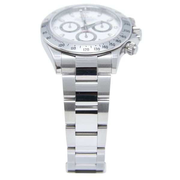 Rolex Pre-Owned Daytona Stainless Steel White Dial on Oyster Bracelet [WITH BOX] 40mm