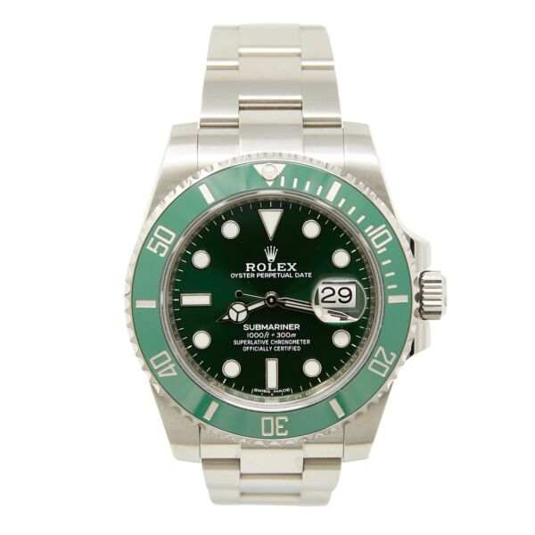 Rolex Submariner Date 116610LV Hulk 2019 Green Dial Discontinued