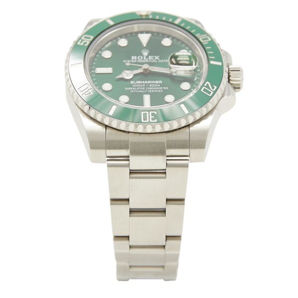 Pre Owned Submariner Steel Ceramic 'Hulk' Green Bezel and Dial on Oyster 40mm Discontinued Model Box and Papers 2017/2018
