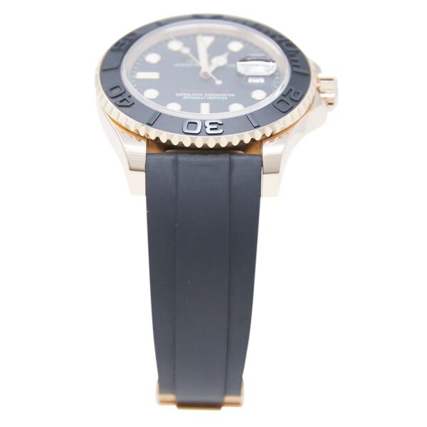 Rolex Pre-Owned Yacht-Master 40 Rose Gold Black Dial on Oysterflex Strap [COMPLETE SET]