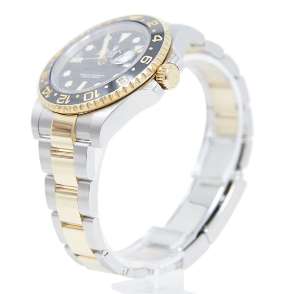 Rolex Pre-Owned GMT-Master II Steel + Yellow Gold Black Dial on Oyster Bracelet [BOX + PAPERS] 40mm