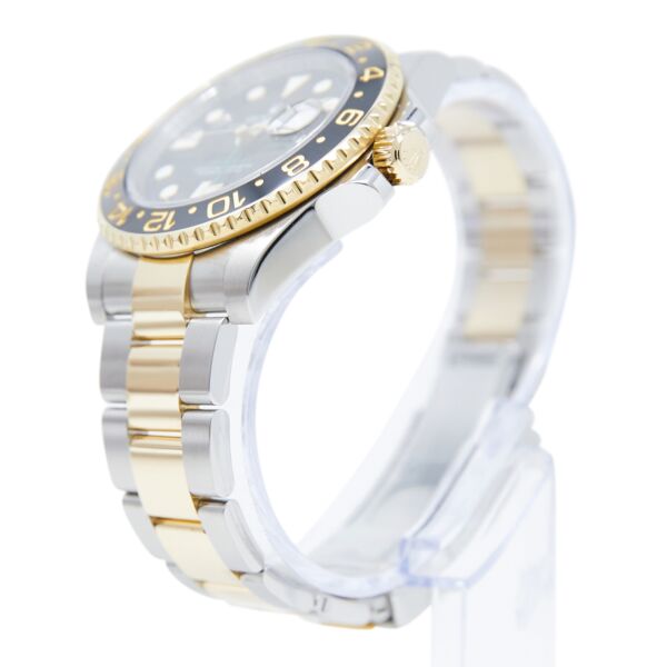 Rolex Pre-Owned GMT-Master II Steel + Yellow Gold Black Dial on Oyster Bracelet [COMPLETE SET] 40mm