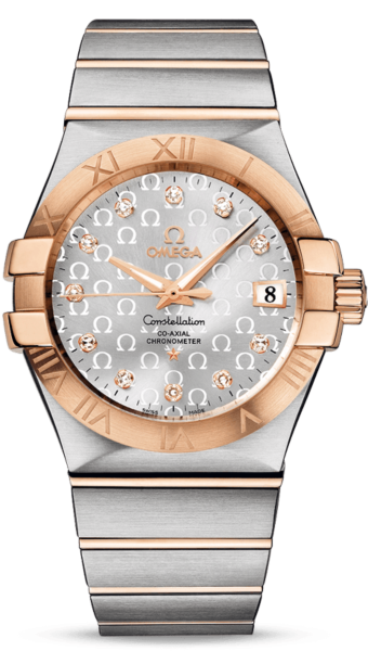 Constellation Chronometer Automatic Silver Dial 18kt Gold and Stainless Steel Ladies Watch