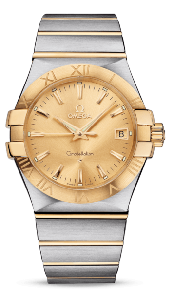 Constellation Champagne Dial Stainless Steel and Yellow Gold Ladies Watch