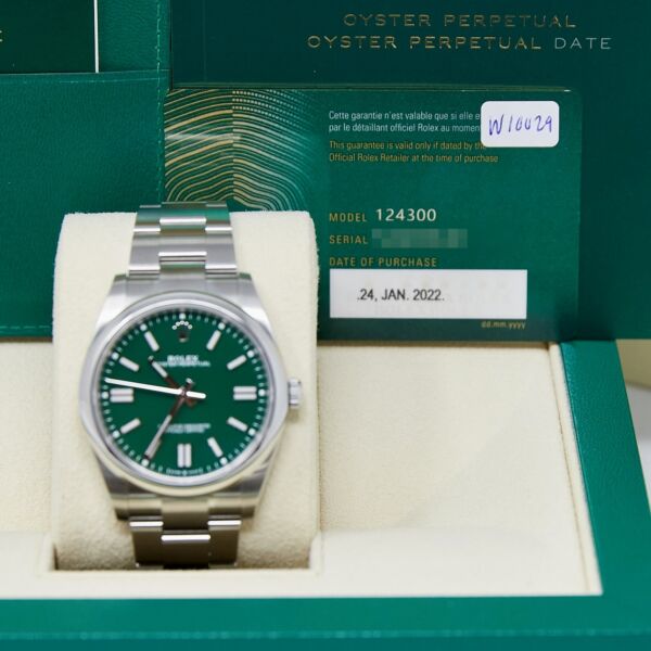 Rolex Oyster Perpetual 41 Stainless Steel Green Dial on Oyster Bracelet [COMPLETE SET] UNWORN 2022