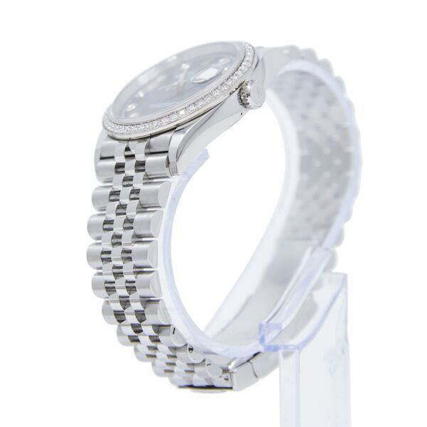 Rolex Pre-Owned Datejust Steel + White Gold Diamond Bezel Blue Diamond Dial [COMPLETE SET 2022] MINT 36mm