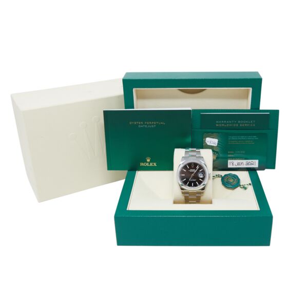 Rolex Pre-Owned Datejust 41 Stainless Steel Black Dial on Oyster Bracelet [COMPLETE SET] 2021