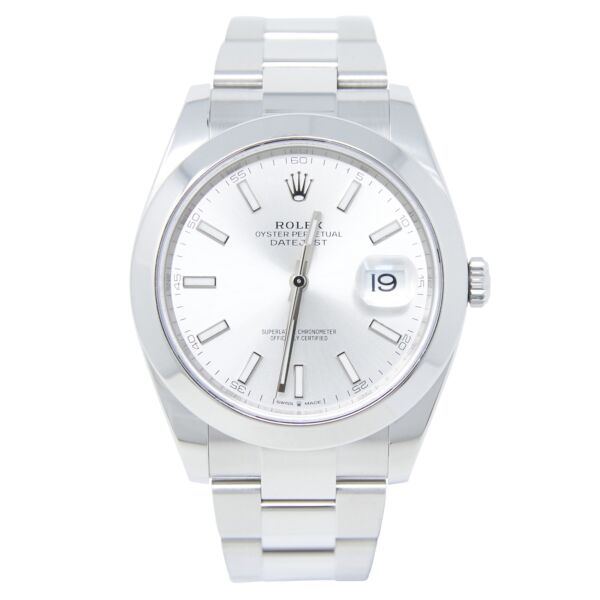 Rolex Pre-Owned Datejust 41 Stainless Steel Silver Dial on Oyster Bracelet [COMPLETE SET] 2020