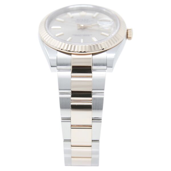 Pre Owned Rolex Datejust 41 Steel and Rose Gold Sundust Stick Dial Oyster Bracelet 41mm Complete 2019/2020