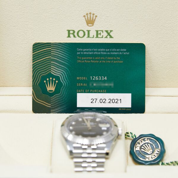 Rolex Pre-Owned Datejust 41 Steel + White Gold Blue Diamond Dial on Jubilee Bracelet [COMPLETE SET] MINT 2021