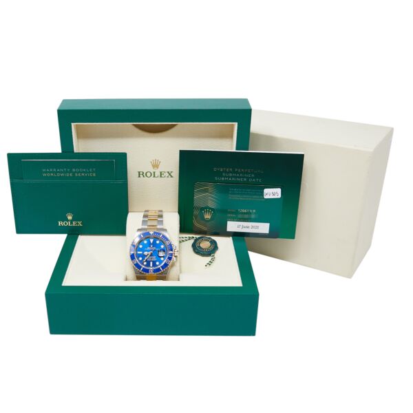 Rolex Pre-Owned Submariner Steel & Yellow Gold Blue Dial on Oyster [COMPLETE SET 2021] MINT 41mm 