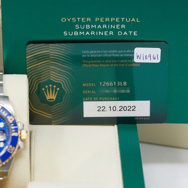 Rolex Pre-Owned Submariner Date Steel + Yellow Gold Blue Dial on Oyster Bracelet [COMPLETE SET 2022] 41mm