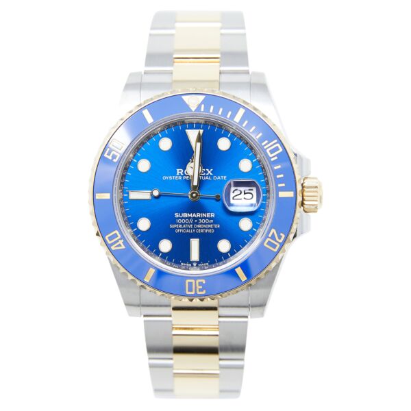 Rolex Pre-Owned Submariner Date Steel + Yellow Gold Blue Dial on Oyster Bracelet [COMPLETE SET 2022] 41mm