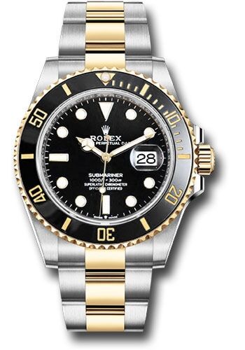 Rolex Submariner Steel and Yellow Gold Black Dial on Oyster 41mm