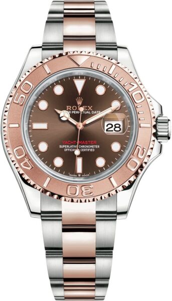 Rolex Yacht-Master Steel and Rose Gold Chocolate Dial on Oyster Bracelet 40mm