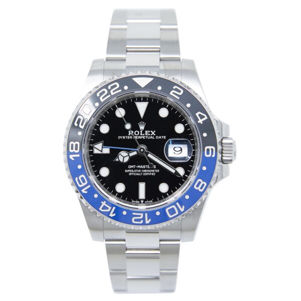 Rolex Pre-Owned GMT-Master II 'Batman' Stainless Steel Black Dial on Oyster [BOX, PAPERS 2022] 40mm