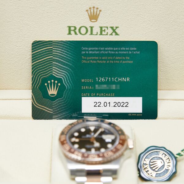 Rolex Pre-Owned GMT-Master II 'RootBeer' Steel + Rose Gold Black Dial [COMPLETE SET 2022] 40mm