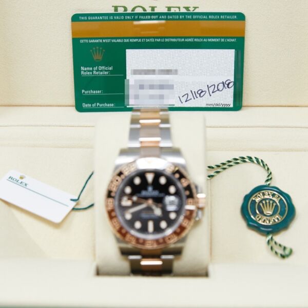 Rolex Pre-Owned GMT-Master II 'RootBeer' Steel and Rose Gold Black Dial [COMPLETE SET 2018] 40mm