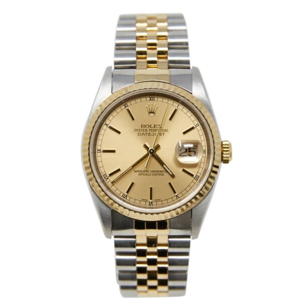 rolex datejust 36mm two tone