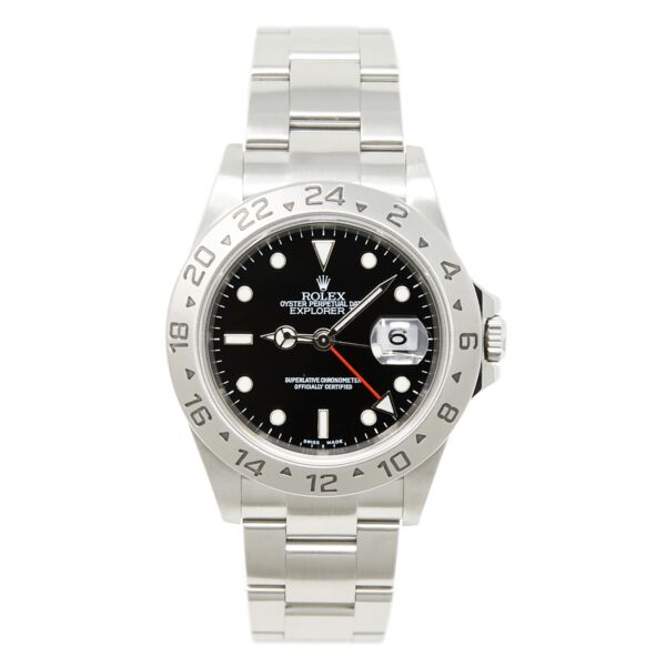 Pre Owned Rolex Explorer II Steel Black Dial Oyster Bracelet 40mm with Box
