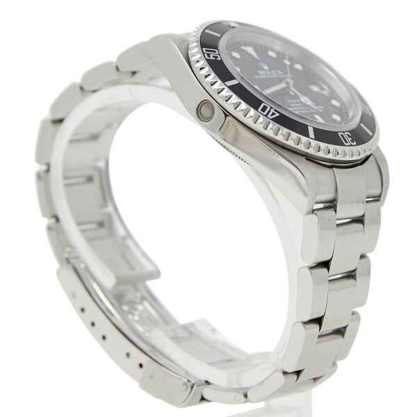 Rolex SeaDweller Stainless Steel Black Dial Oyster Bracelet 40mm Box, Paper, and Service Card