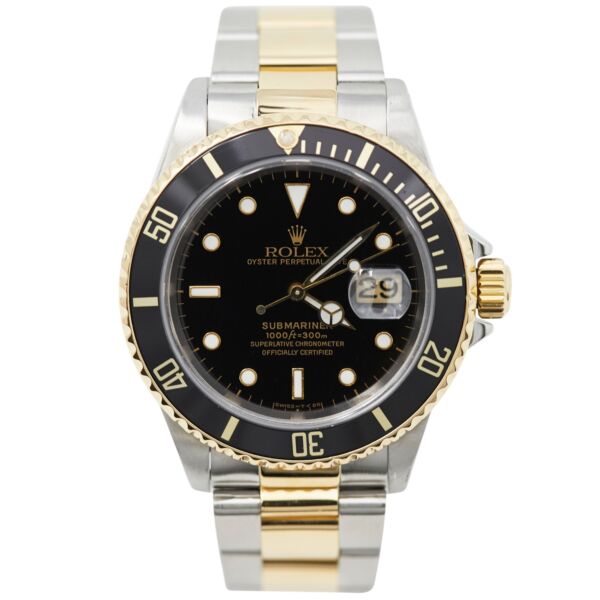 Rolex Submariner Two-Tone Black Dial Oyster Band 40mm MINT