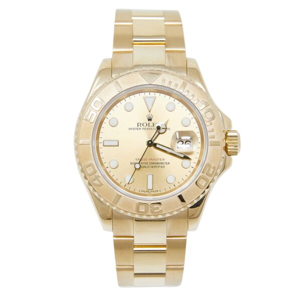 Rolex Pre-Owned Yacht-Master Yellow Gold Champagne Dial on Oyster Bracelet [WITH BOX] 40mm