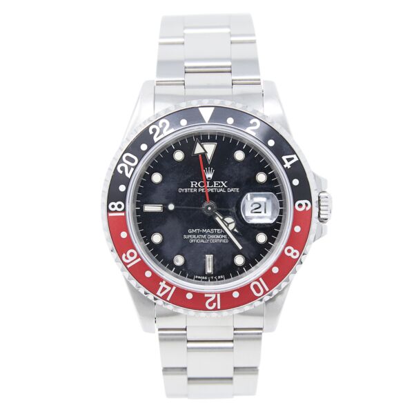 Rolex Pre-Owned GMT-Master II Steel Black Dial 