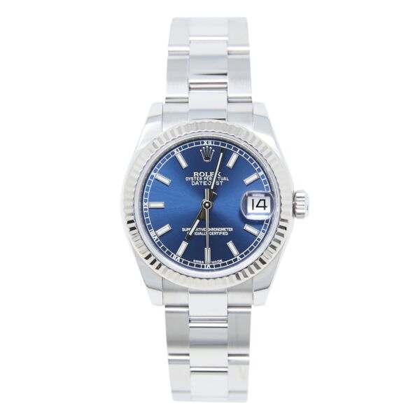 Rolex Pre-Owned Datejust 31 Steel + White Gold Blue Dial on Oyster Bracelet [COMPLETE SET] 2019