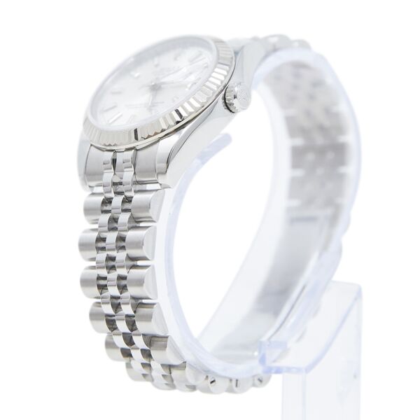 Rolex Pre-Owned Datejust 31 Steel + White Gold Silver Dial on Jubilee Bracelet [COMPLETE SET]