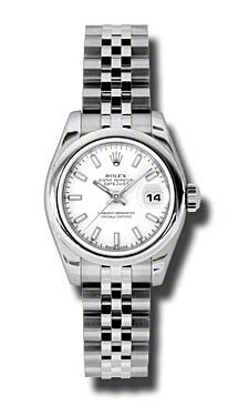 Rolex Pre Owned Datejust Steel White Stick Dial on Jubilee 26mm