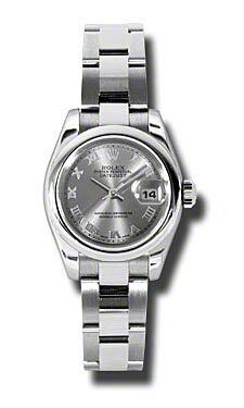 Rolex Pre Owned Datejust Steel Rhodium Roman Dial on Oyster 26mm