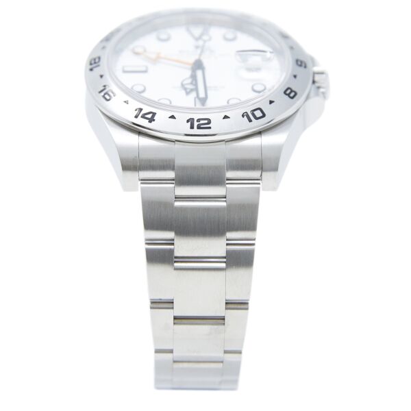 Rolex Pre-Owned Explorer II Stainless Steel White Dial on Oyster Bracelet [BOX and PAPERS] 42mm