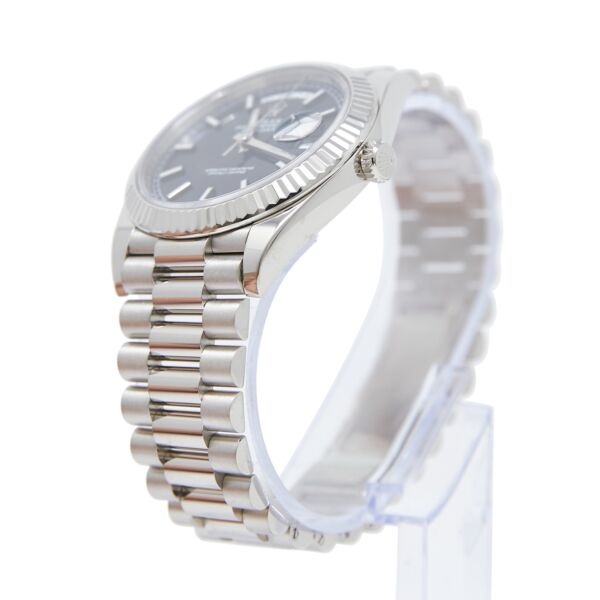 Rolex Pre-Owned Day Date 40 White Gold FBlack Dial on Presidental Bracelet [COMPLETE SET] MINT 2022