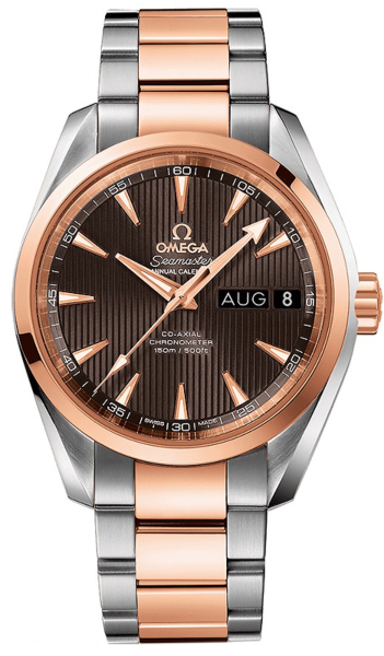 Seamaster Aqua Terra Grey Dial Steel and 18K Rose Gold Automatic Ladies Watch