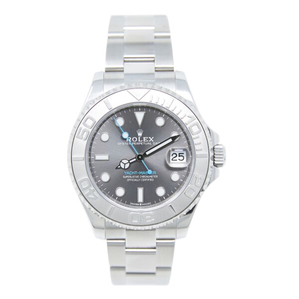 Rolex Pre-Owned Yacht-Master 37 Steel and Platinum Rhodium Dial on Oyster [COMPLETE SET 2020]