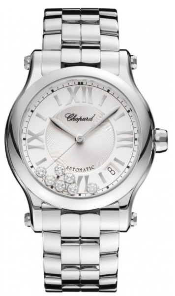 Happy Sport Automatic Silver Dial Stainless Steel Watch