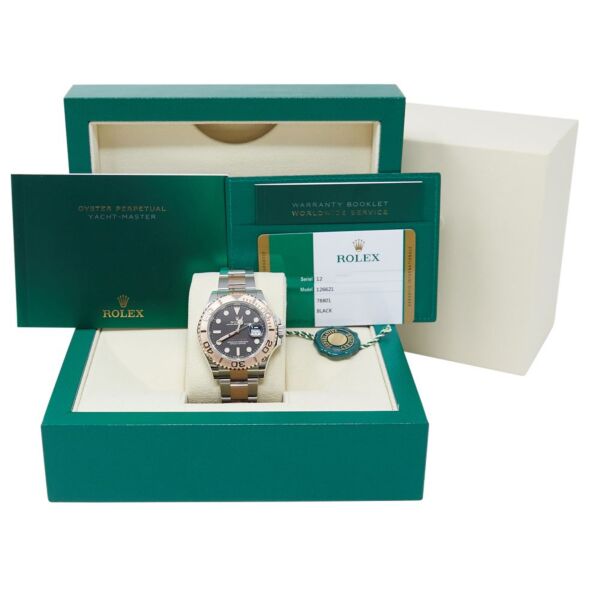 Rolex Yacht-Master Steel and Rose Gold Black Dial on Oyster 40mm with Box and Card 2020