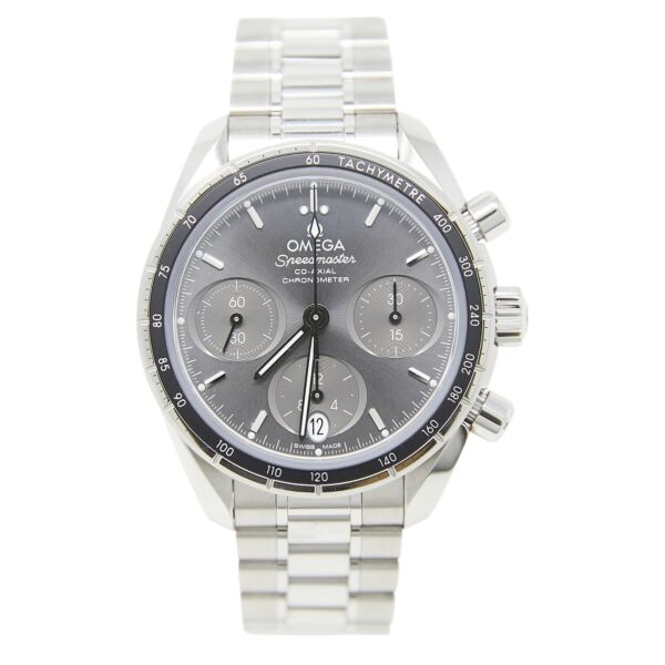 Omega Pre-Owned Speedmaster Co-axial Chronograph 38 Stainless Steel Grey Dial [COMPLETE SET] 2020
