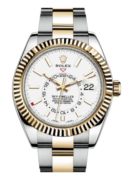 Rolex Sky-Dweller Steel and Yellow Gold White Dial 42mm