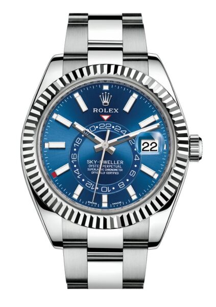 Rolex Sky-Dweller Stainless Steel and White Gold Blue Dial on Oyster Bracelet 42mm 