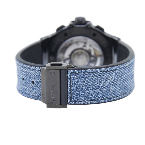 Hublot Pre-Owned Big Bang Jeans Ceramic Blue Dial Diamond Bezel on Jean Strap [COMPLETE SET] 41mm