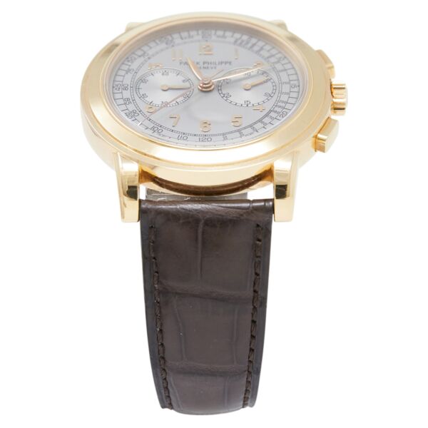 Patek Philippe Pre-Owned Chronograph Complications Rose Gold Silver Dial [WITH BOX] 42mm